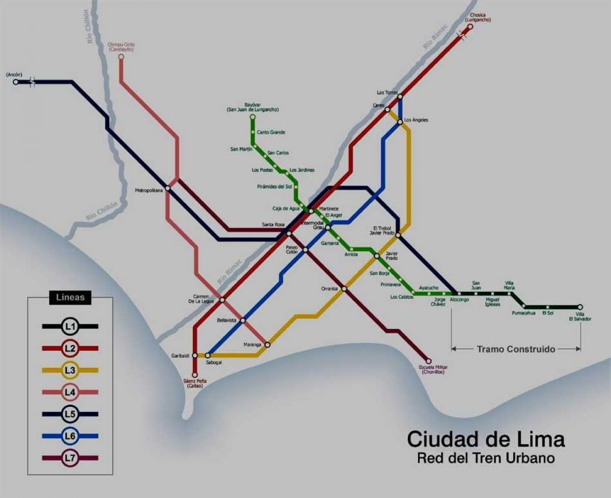 Lima peru metró térkép