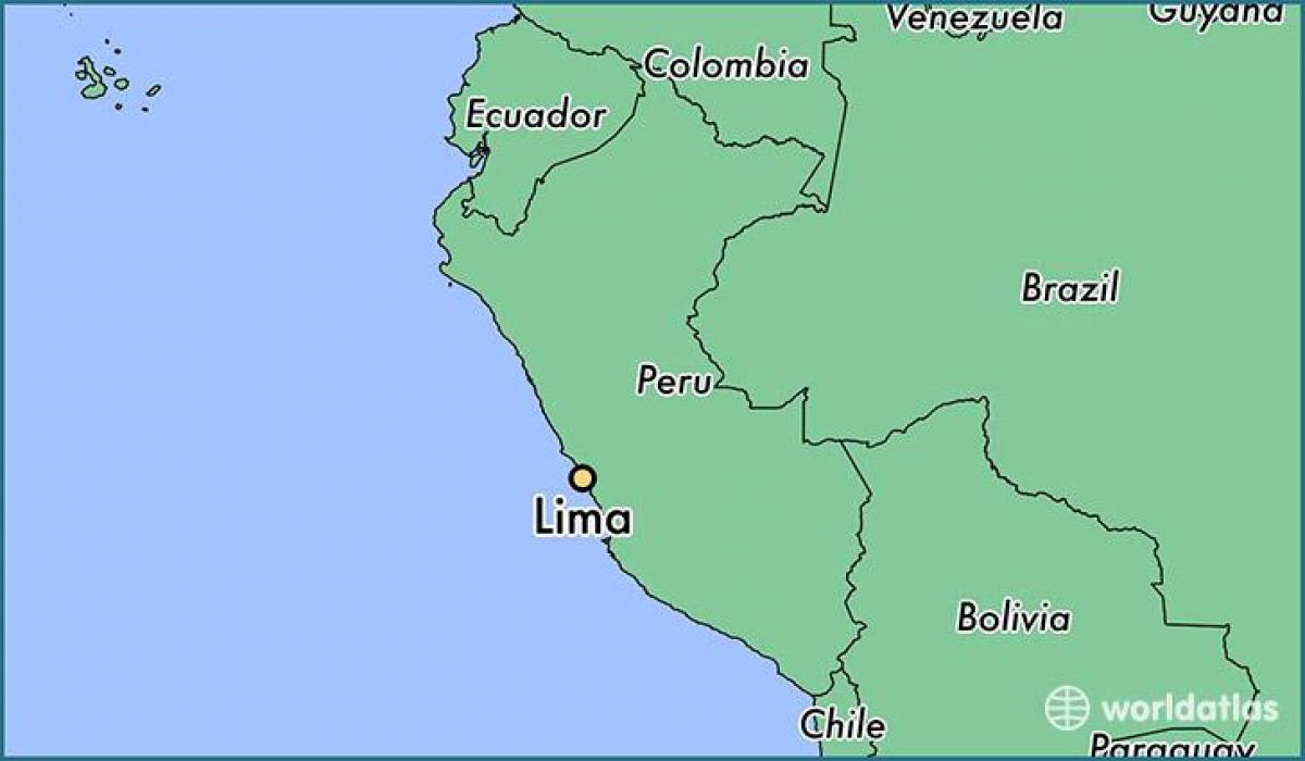 Lima peru a világ térkép