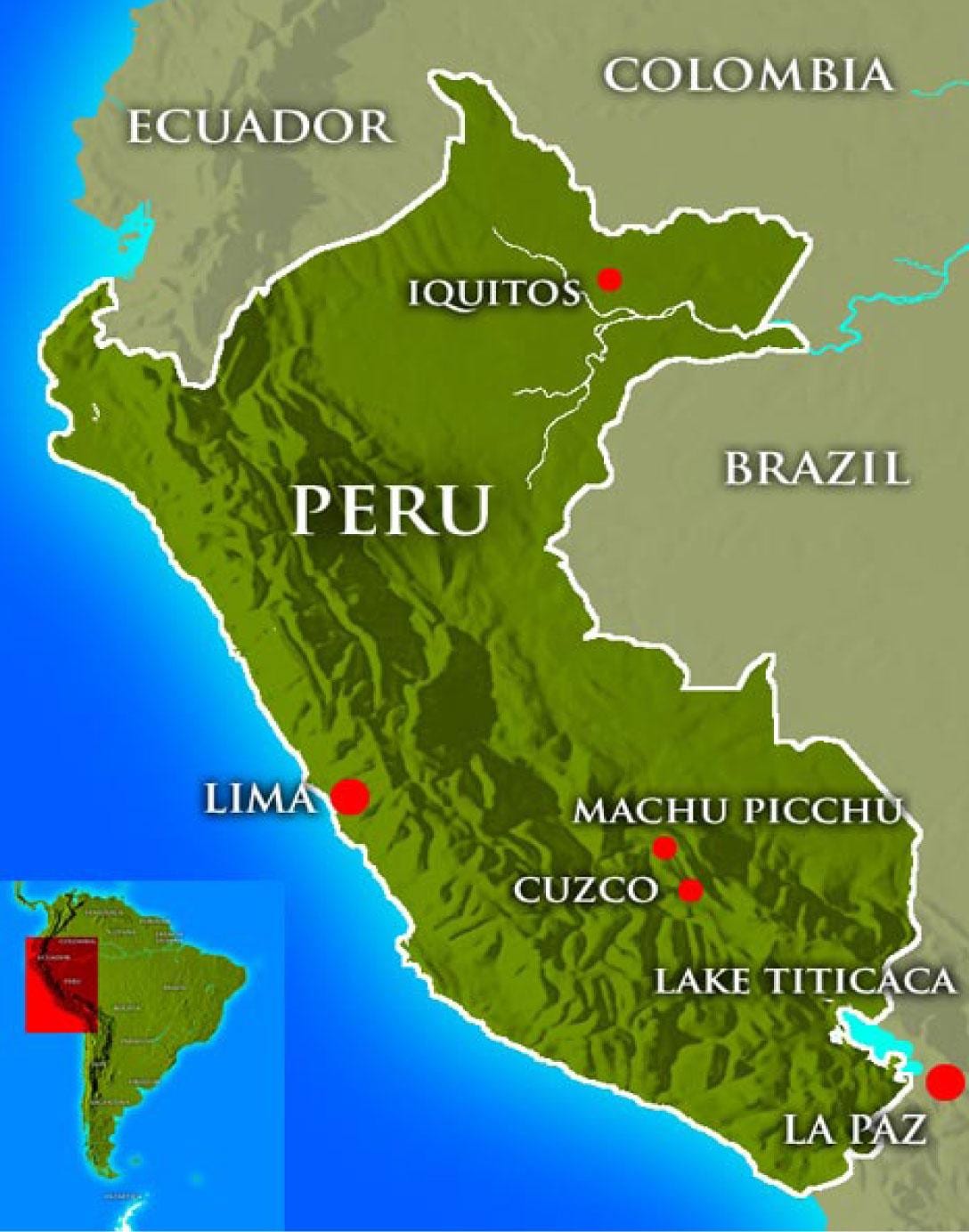 Térkép peru fővárosa