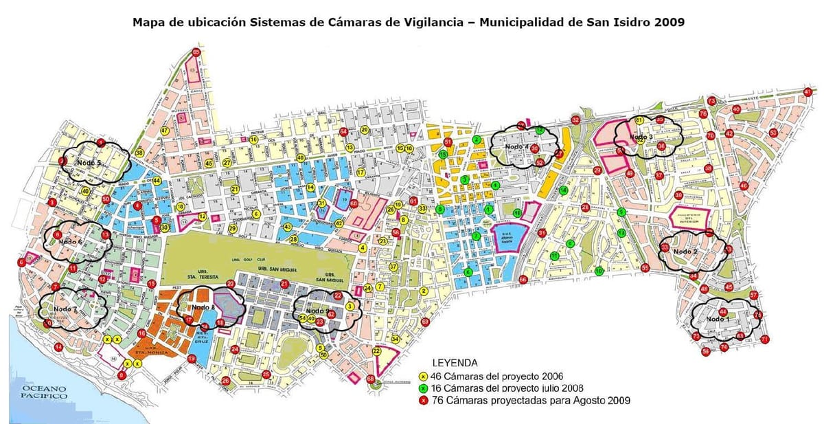 Térkép san isidro-Lima