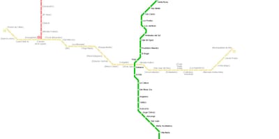 Térkép Lima metró 
