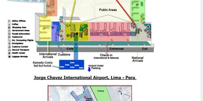 Lima nemzetközi repülőtér térkép