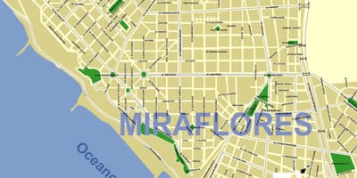Miraflores Lima térkép